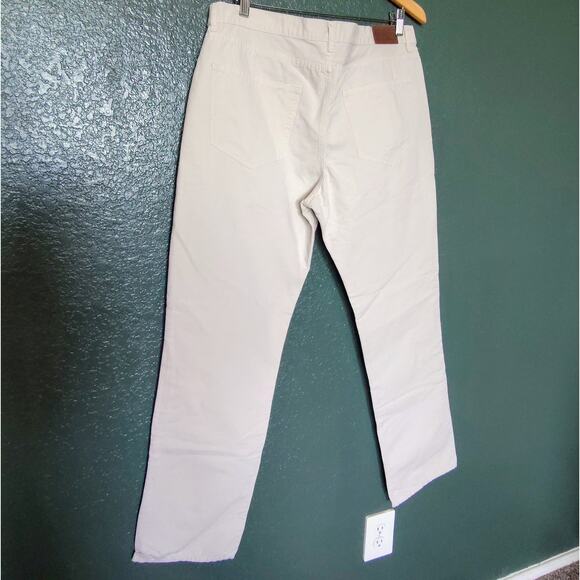 Hackett‎ London Jeans Straight Leg Cotton Button Fly Beige Men's Size 38L - Picture 2 of 7